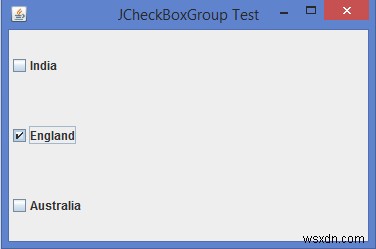 จะเลือกทีละรายการจาก JCheckBox ใน Java ได้อย่างไร 