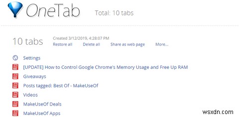 วิธีลดการใช้หน่วยความจำ Google Chromes และเพิ่ม RAM 