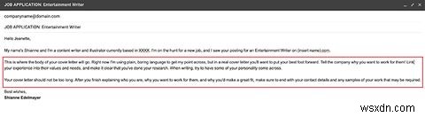 วิธีจัดโครงสร้างจดหมายสมัครงานและประวัติย่อเมื่อส่งทางอีเมล 