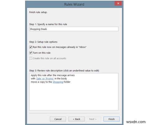 ให้กฎของ Outlook จัดการกล่องจดหมายอีเมลของคุณ