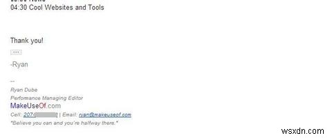 วิธีตรวจสอบให้แน่ใจว่าลายเซ็นอีเมลของคุณไม่ได้สร้างความประทับใจที่ผิดพลาด 