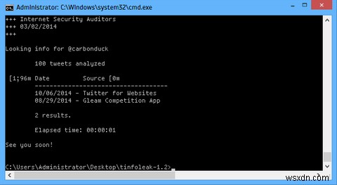 Cách mọi người có thể tìm thông tin chi tiết cá nhân của bạn qua Twitter với Tinfoleak 