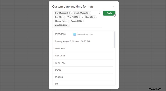 วิธีเปลี่ยนรูปแบบวันที่ใน Google ชีตและ Excel Online 