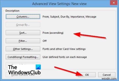วิธีสร้างมุมมองแบบกำหนดเองใน Outlook 