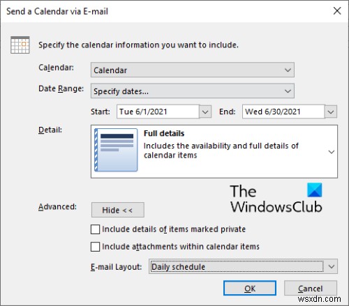 วิธีแชร์ปฏิทิน Outlook ของคุณกับผู้อื่น 
