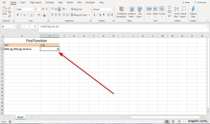 วิธีใช้ฟังก์ชัน Find และ FindB ใน Microsoft Excel 