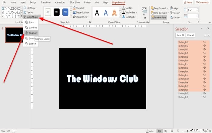 วิธีสร้างเอฟเฟกต์ข้อความอนุภาคหรือแอนิเมชั่นการระเบิดใน PowerPoint 