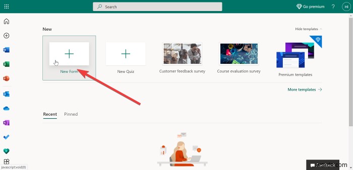 วิธีสร้างแบบสำรวจด้วย Microsoft Forms 