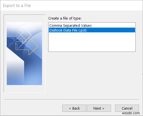 วิธีสำรองโฟลเดอร์อีเมล Outlook ไปยังเดสก์ท็อป Windows 10 