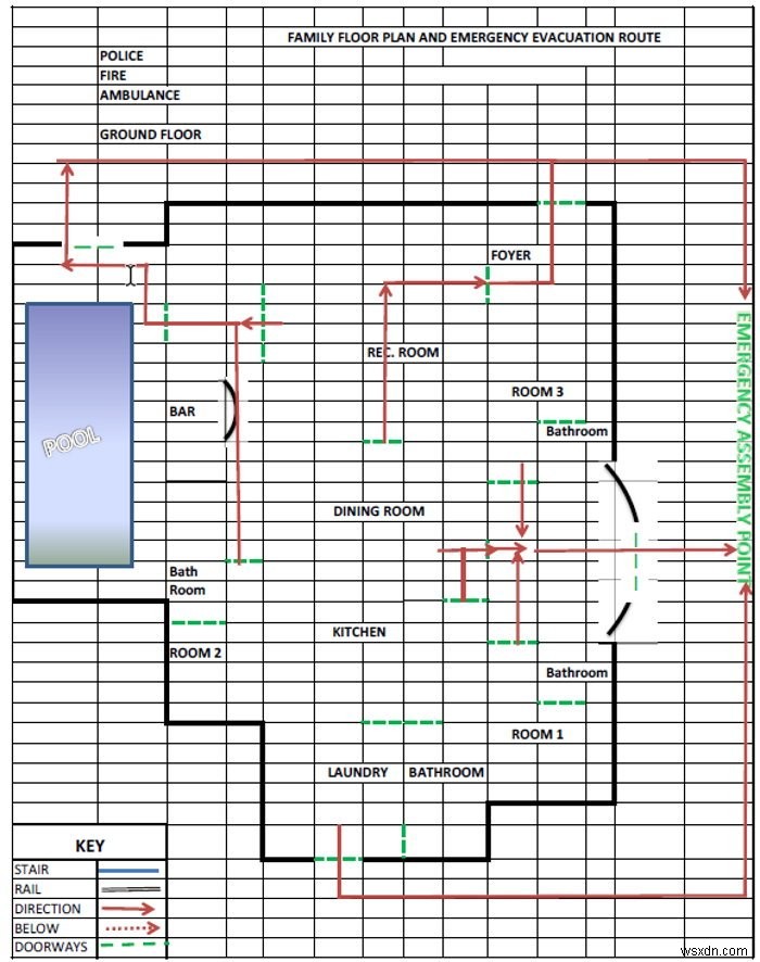 วิธีใช้ Excel เพื่อออกแบบแปลนอาคารอย่างง่าย 
