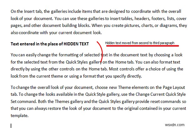 วิธีแสดงและซ่อนข้อความใน Word 