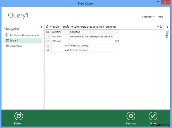 Microsoft Power Query สำหรับ Excel ช่วยในการค้นหาข้อมูล 