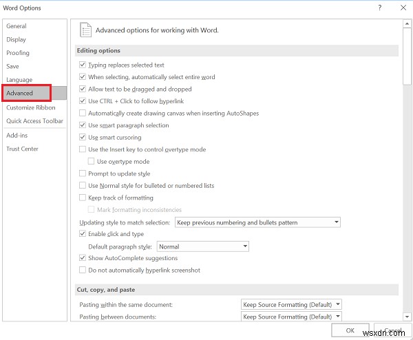 วิธีปิดการใช้งานหรือลบ Field Shading ใน Microsoft Word 