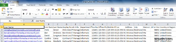 วิธีเพิ่มผู้ใช้หลายรายด้วยการนำเข้าจำนวนมากใน Office 365