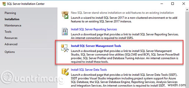 Hướng dẫn cài đặt SQL Server 2017 từng bước