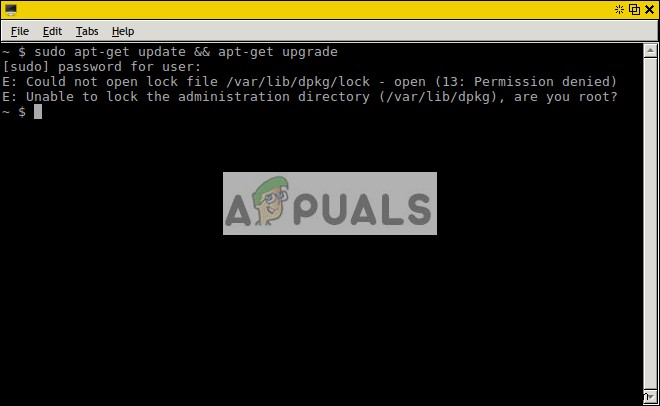 फिक्स:लॉक फाइल नहीं खोल सका /var/lib/dpkg/lock
