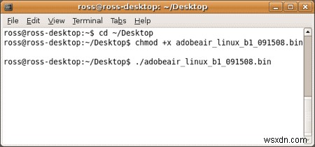Cách cài đặt Adobe AIR trong Ubuntu