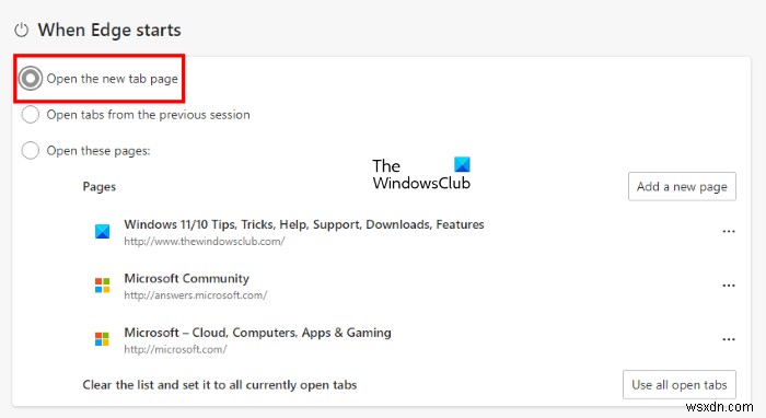 Sửa lỗi Microsoft Edge tiếp tục mở nhiều tab 