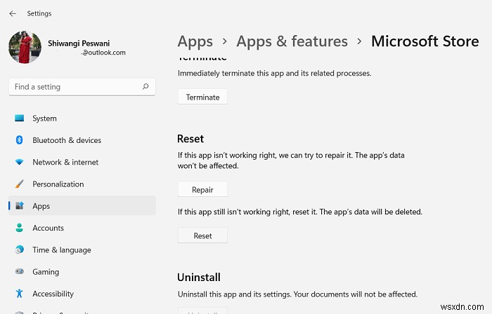 Sửa mã lỗi Microsoft Store 0x87E10BCF 