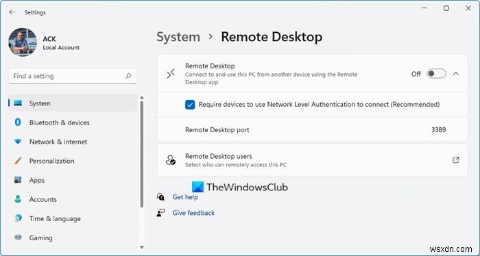 อธิบายการตั้งค่าระบบใน Windows 11 