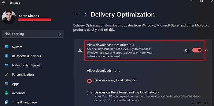 Tải xuống các bản cập nhật và ứng dụng Windows từ các PC chạy Windows 11/10 khác 