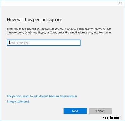 ผู้ดูแลระบบ มาตรฐาน ที่ทำงาน โรงเรียน เด็ก บัญชีผู้เยี่ยมชมใน Windows 11/10 