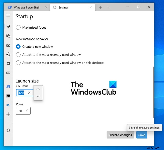 วิธีเปลี่ยนความสูงและความกว้างเริ่มต้นของหน้าต่างเทอร์มินัล Windows 