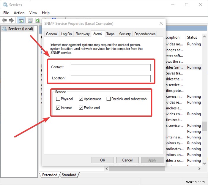 จะเปิดใช้งานและกำหนดค่าบริการ SNMP ใน Windows 11/10 ได้อย่างไร 