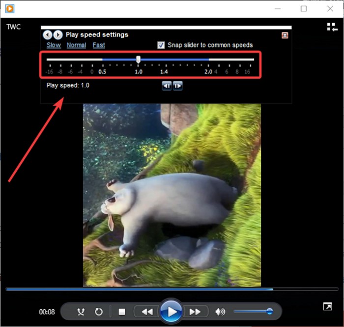 Cách thay đổi tốc độ phát lại video trên Windows Media Player trong Windows 10 