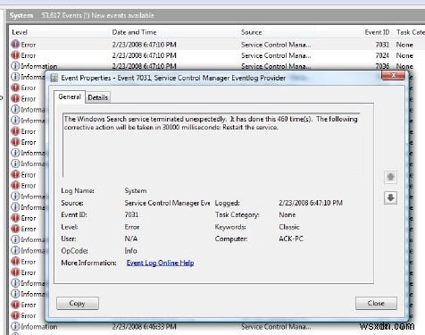 Windows Search Indexer ngừng hoạt động và bị đóng; Không thể khởi chạy tìm kiếm trong Windows 11/10 