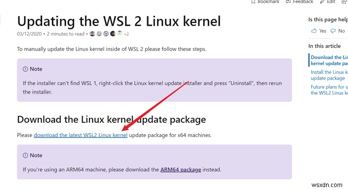 WslRegisterDistribution ล้มเหลวโดยมีข้อผิดพลาด:0x800701bc 
