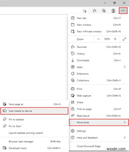 Cách thêm biểu tượng Truyền vào Thanh công cụ Microsoft Edge 