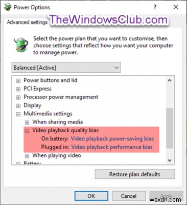 Cách cấu hình Power Options ẩn trong Windows 11/10 