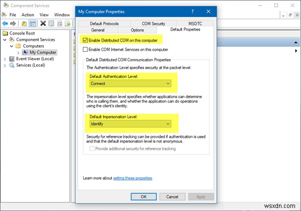 เซิร์ฟเวอร์ไม่ได้ลงทะเบียนกับ DCOM ภายในระยะเวลาที่กำหนด 
