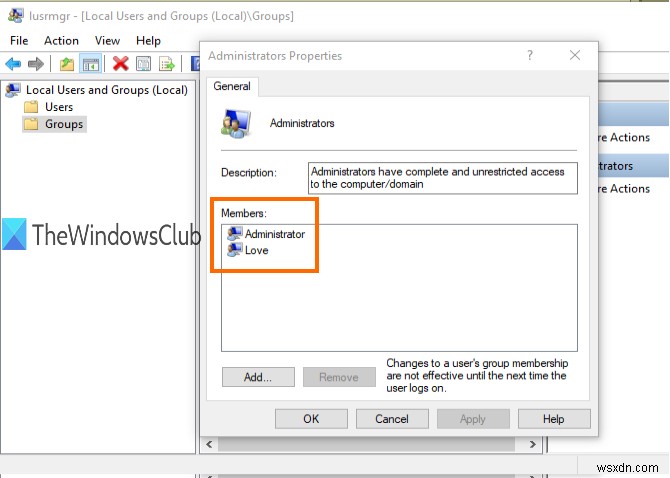 วิธีตรวจสอบว่าบัญชีผู้ใช้เป็นผู้ดูแลระบบใน Windows 11/10 