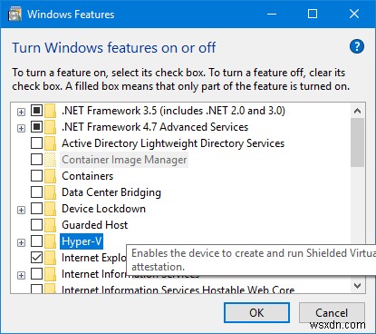 Windows Sandbox ไม่สามารถเริ่มทำงาน ข้อผิดพลาด 0x80070057 พารามิเตอร์ไม่ถูกต้อง 