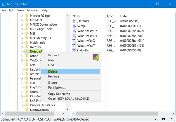 วิธีรีเซ็ต Notepad เป็นการตั้งค่าเริ่มต้นใน Windows 11/10 