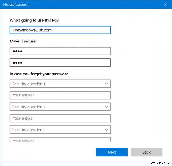 Cách bật hoặc tắt câu hỏi bảo mật trong Windows 11/10 bằng Registry hoặc Group Policy 