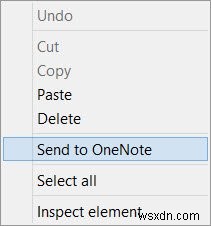 ปิดใช้งานหรือลบ Send To OneNote ใน Windows PC 