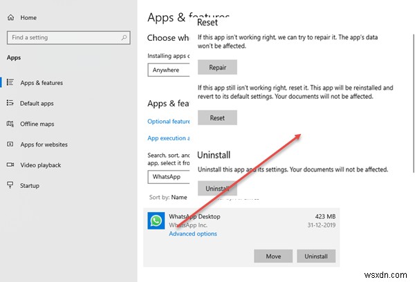 แอพ WhatsApp Desktop ไม่ทำงานหรือเชื่อมต่อ 