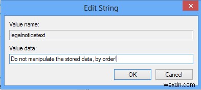 แสดงประกาศทางกฎหมายที่กำหนดเอง &ข้อความเริ่มต้นใน Windows 10 