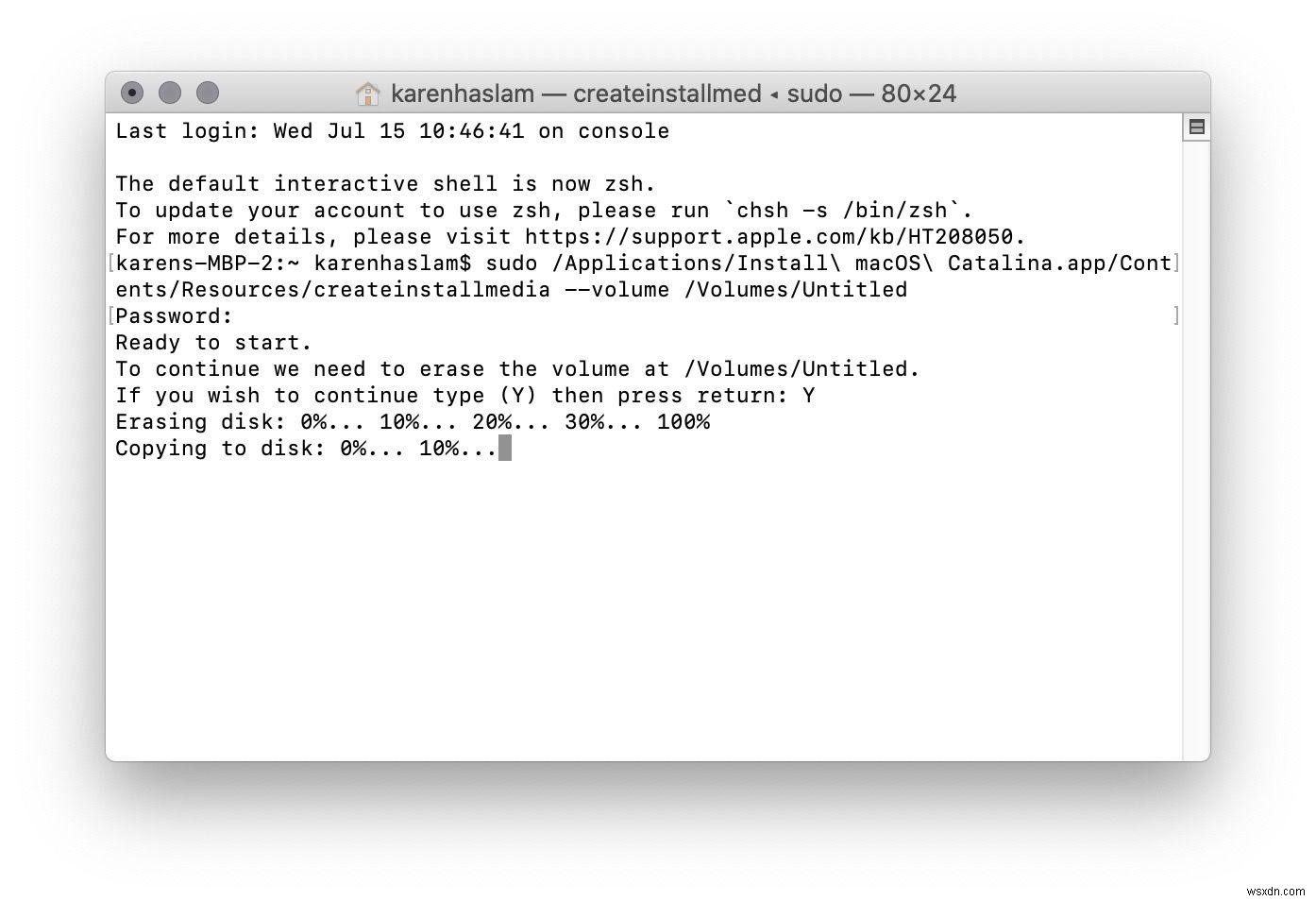 Cách tạo trình cài đặt macOS USB có thể khởi động 