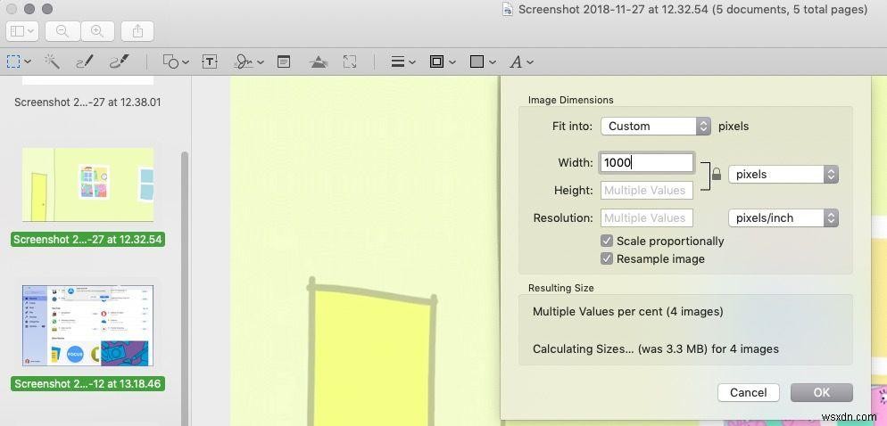 Cách thay đổi kích thước hình ảnh trên máy Mac 