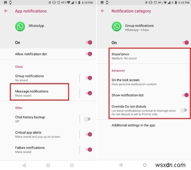 วิธีปิดการแจ้งเตือน WhatsApp 