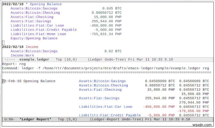 วิธีจัดการการเงินของคุณด้วยโหมดบัญชีแยกประเภทใน Emacs 