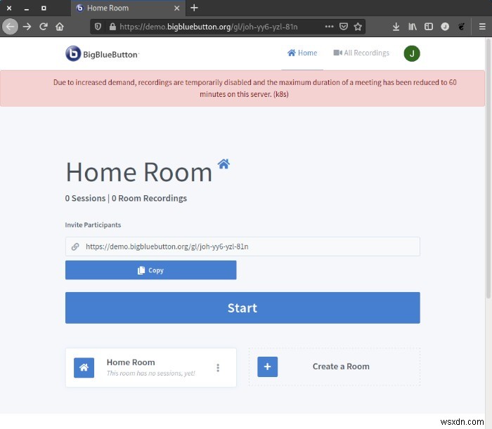 วิธีใช้ BigBlueButton สำหรับการประชุมผ่านเว็บบน Linux 