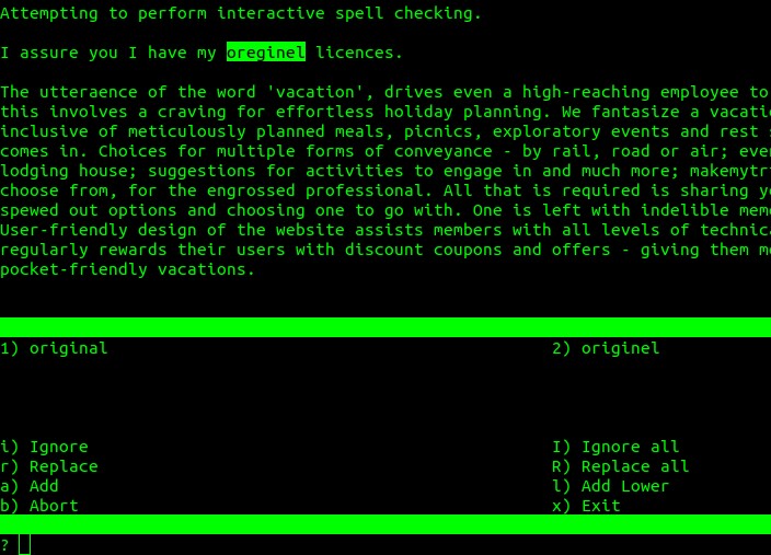 Cách thực hiện kiểm tra chính tả trong Linux Terminal 