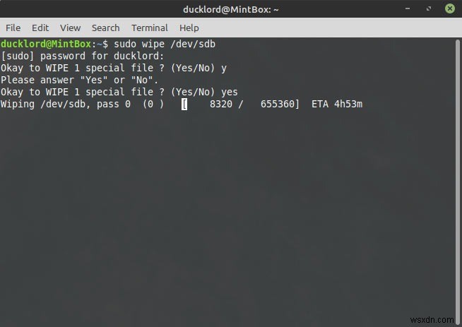 วิธีล้างฮาร์ดไดรฟ์ของคุณใน Linux โดยสิ้นเชิง 