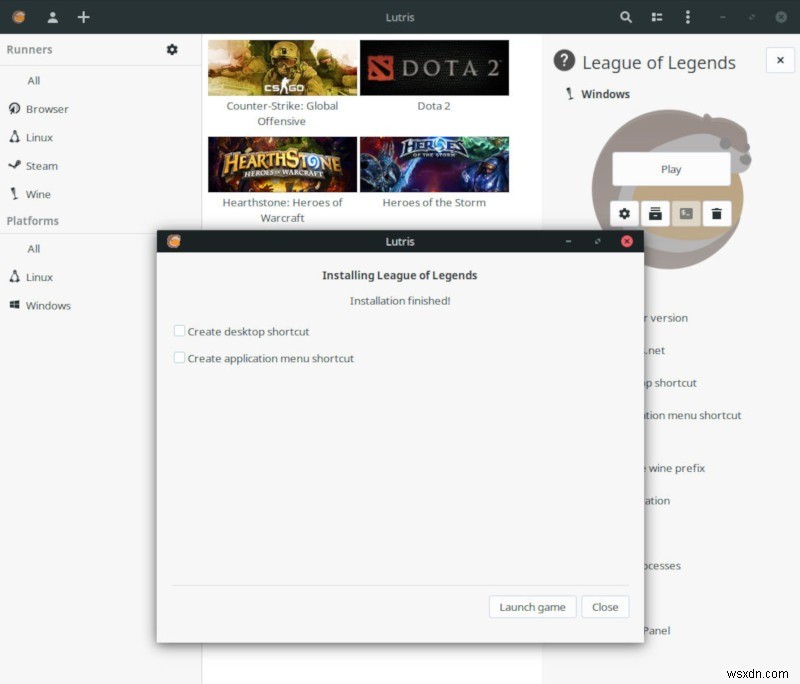 วิธีการติดตั้ง League of Legends บน Linux 