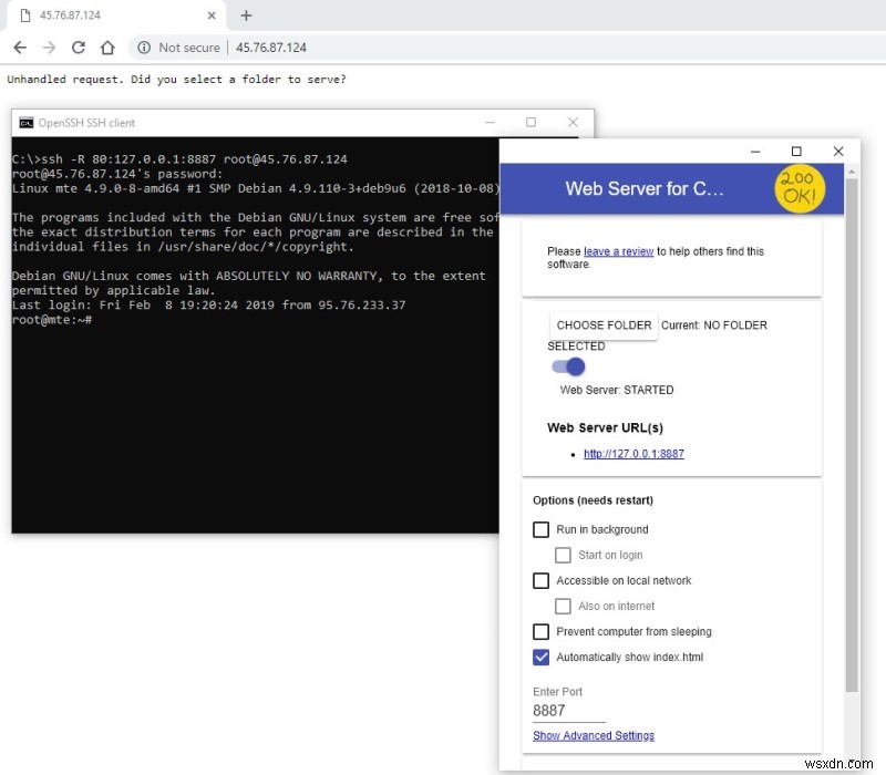 วิธีใช้ Reverse SSH Tunnel เพื่ออนุญาตการเชื่อมต่อภายนอกกับพีซีของคุณ 